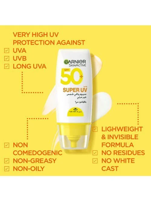 Garnier Super UV Serum Invisible Sunscreen 30ml