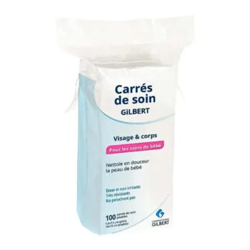 Gilbert Carrés de Soin Visage & Corps – 100 Piéces