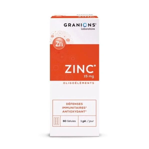 GRANIONS – Zinc 15 mg B60 gélules