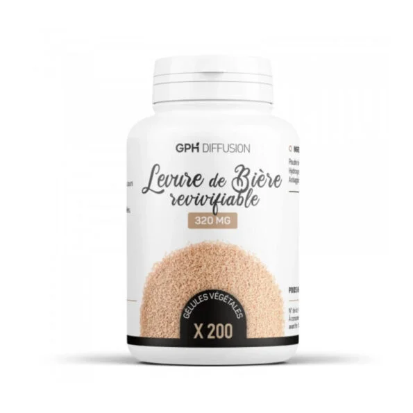 GPH Diffusion Levure de Biere Revivifiable 200 Gelules