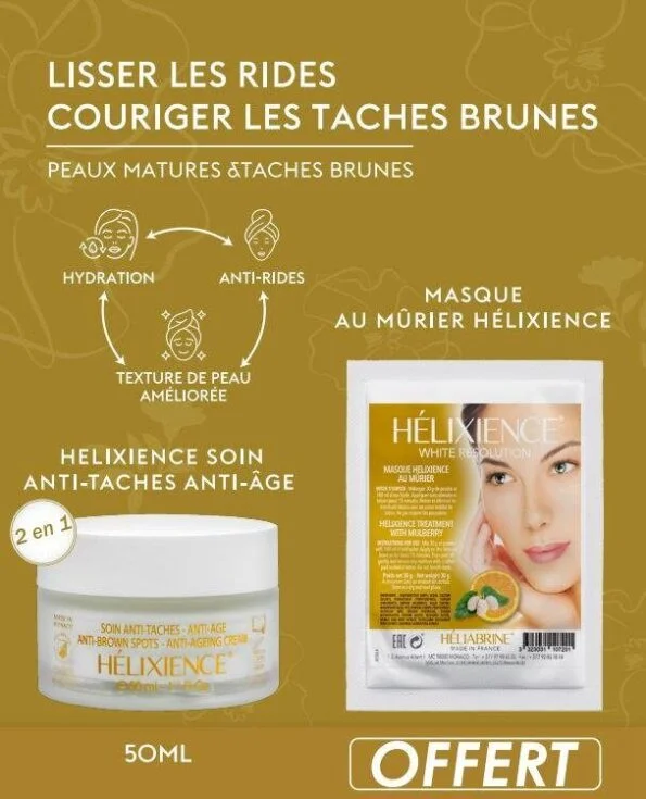 HELIABRINE HELIXIENCE WHITE RESOLUTION SOIN ANTI-TACHES = Masque Offert