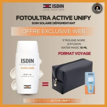 ISDIN Foto ultra active unify Transparent spf50+ 50ml = Trousse & Miniature Offerts