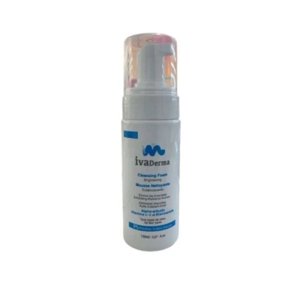 Ivaderma-Mousse-nettoyant-Eclaircissant-150ml.jpg Ivaderma Mousse Nettoyant Eclaircissant 150ml