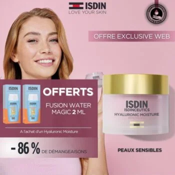 ISDIN Isdinceutics Hyaluronic Moisture Sensitive Skin 50g = Fusion Water Magic 2ml Offerts