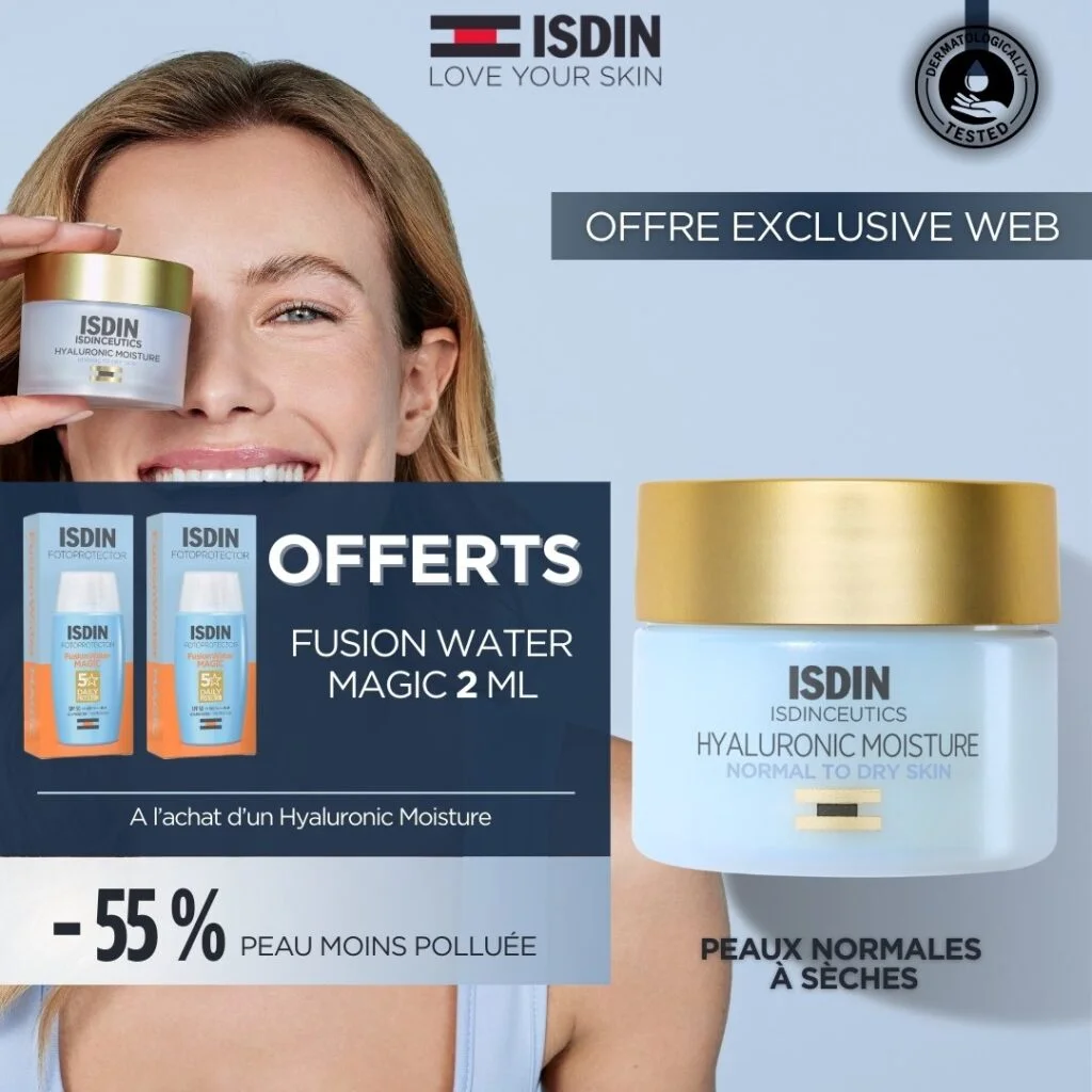 1-60.jpg ISDIN Isdinceutics Hyaluronic Moisture Normal to dry skin 50g = Fusion Water Magic 2ml Offerts