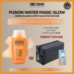 ISDIN Fotoprotecteur Fusion Water Magic Glow Spf50+ 50ml = Trousse & Miniature Offerts