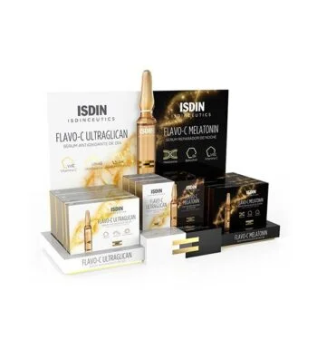 Isdin Flavo-C serum jour et nuit 24h 2+2 Ampoules