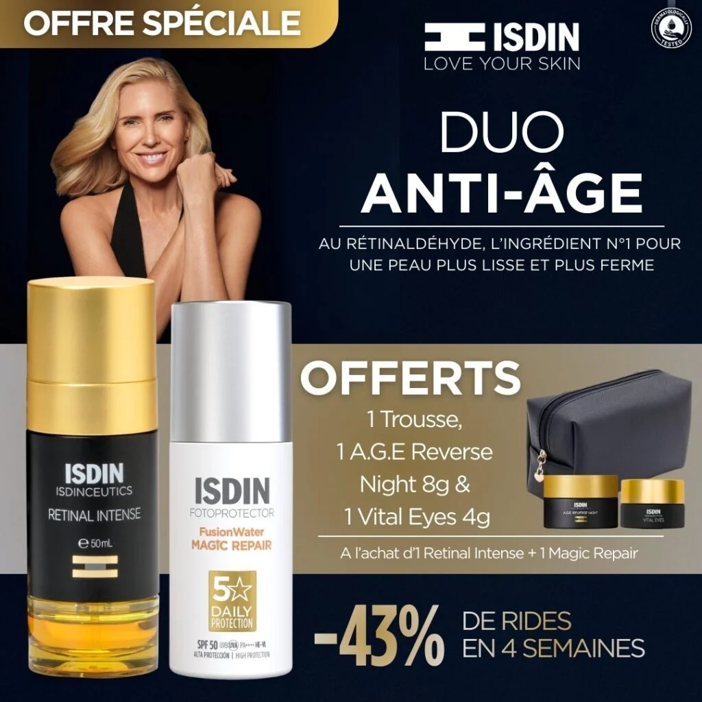 9-4.jpg ISDIN Isdinceutics Retinal Intense Serum+Fotoprotecteur Fusion Water Magic Repair = Trousse + Age Reverse Night+ Age Reverse Eyes OFFERTS