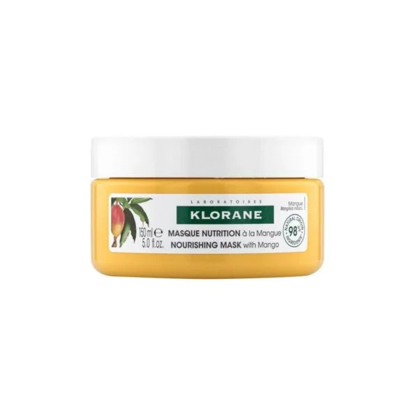 Klorane – Masque nutrition à la Mangue – Cheveux secs 150 ml