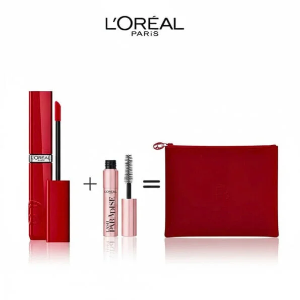 L’oreal Paris Laque Resistance 420 Rouge+Mini Lash Paradise +Trouse Rouge Pack