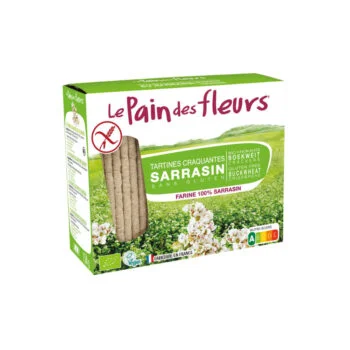 Le Pain des Fleurs Tartines Craquantes au Sarrasin Bio sans Gluten 100 gF