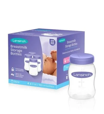 LANSINOH Lansinoh Bouteilles de Conservation du Lait Maternel x4
