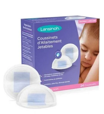 Lansinoh Coussinets d’allaitement jetable Blue Lock