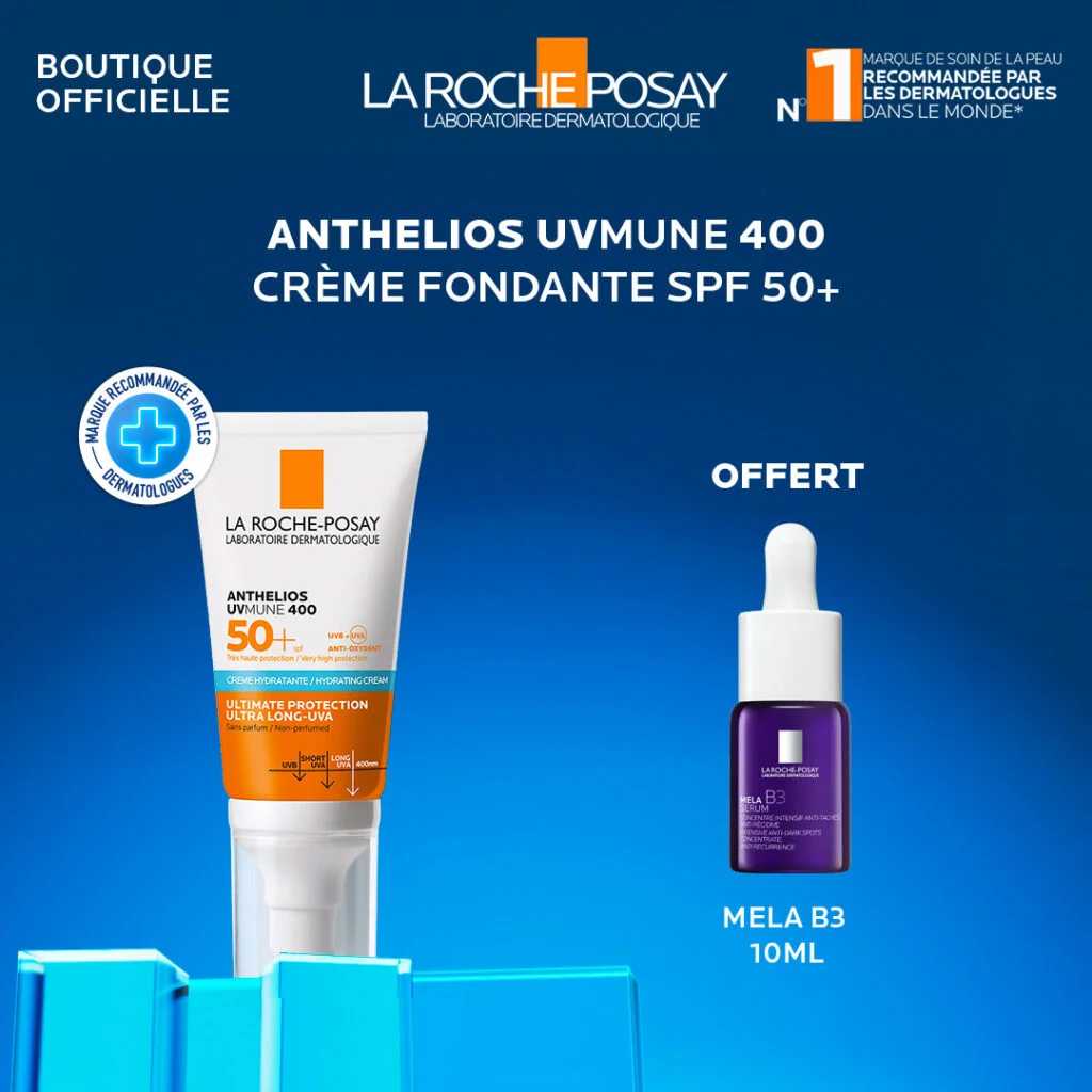 LRP-8.jpg La Roche Posay Anthelios Fondante UVMUNE 400 spf50+ 50ml+La Roche Posay Mela B3 Pack