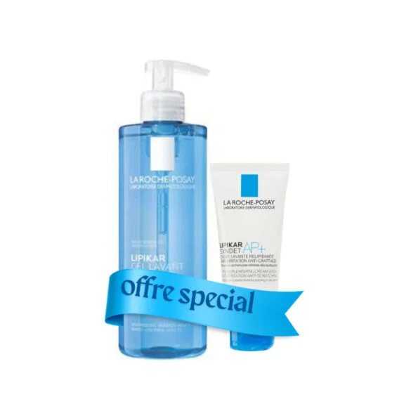 La Roche Posay Lipikar Gel Lavant 400ml+Lipikar Syndet Ap+ 100ml Pack