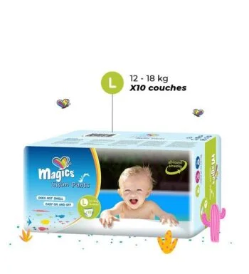 Magics Culottes de bain – Taille L 14kg – Sachet de10 Pièces