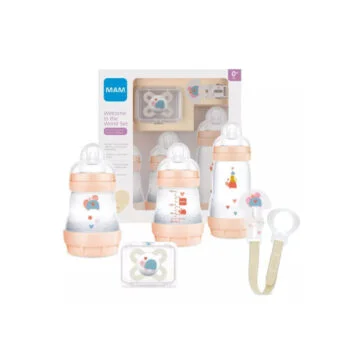 Mam Duo World Set +0m Biberon Gm & Peaux Mix+Attache Sucette+Sucette +0m