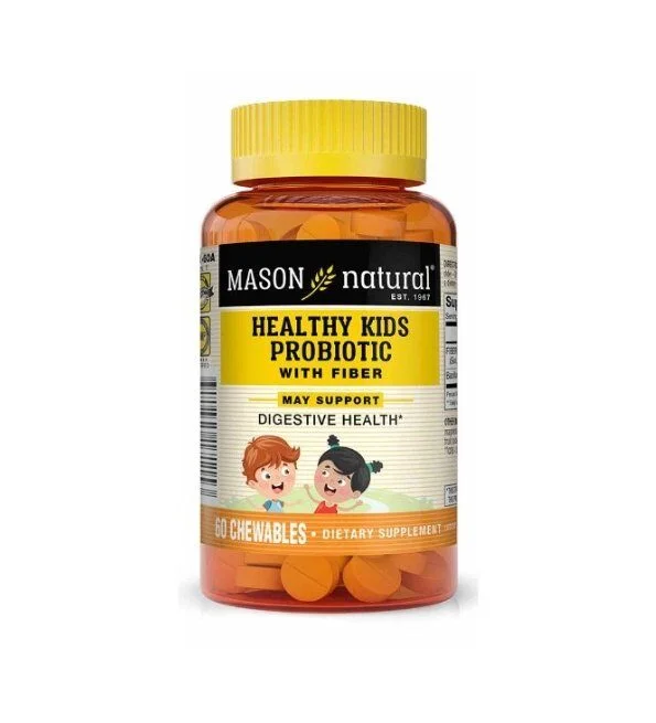Mason-Natural-Healthy-Kids-Probiotic-with-fiber-60-tablets-1711-60A-1.jpg Mason Natural Healthy Kids Probiotic with fiber 60 tablets 1711-60A