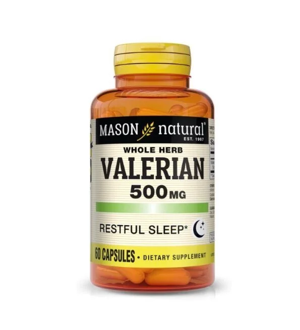Mason-Natural-Whole-Herb-Valerian-500mg-60-capsules-1152-60A-1.jpg Mason Natural Whole Herb Valerian 500mg 60 capsules 1152-60A
