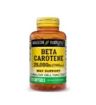 Mason Natural Beta Carotene 100 Softgels