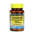 Mason Natural Chromium picolinate 200mg 100 Tablets
