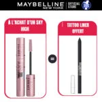 Maybelline OFFRE MAQUILLAGE PACK SKY HIGH = TATTO LINER BLACK 009