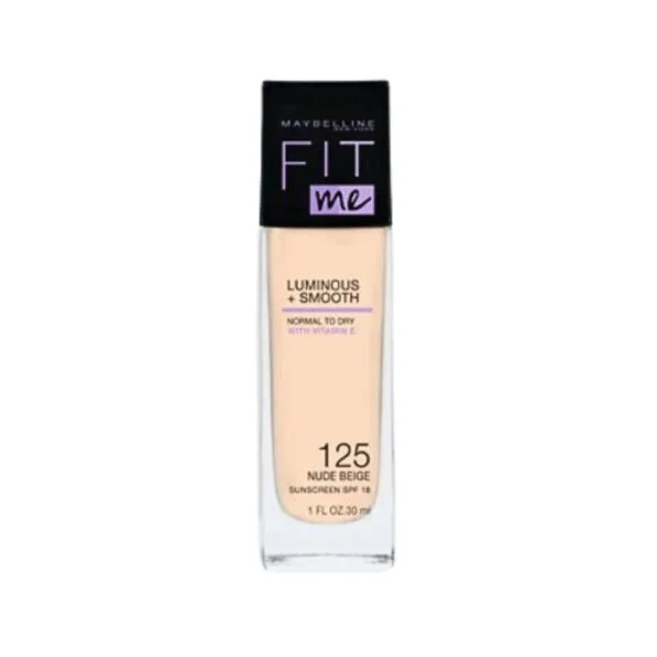 Maybelline Fit Me Fond De Teint Luminous +Smooth spf18 Nu 125 30ml