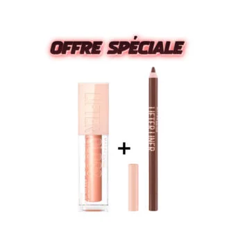 Maybelline Lift Gloss 007 Amer 5.4ml+Lift Liner 001 Cross The Line Pack