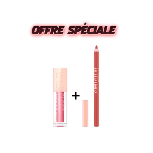 Maybelline Lifter Gloss 005 Petal 5.4ml + Lifter Liner 009 Peaking Pack