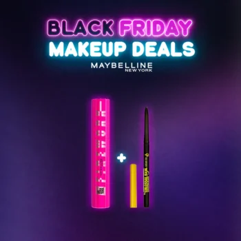 Maybelline Mascara Fire Works Noir 10ml + Crayon Kajal Argan Oil Pack