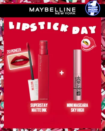 Maybelline SUPERSTAY MATTE INK 20 PIONEER = MINI MASCARA SKY HIGH