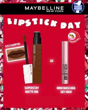 MAYBELLINE SUPERSTAY MATTE INK 520 CHAMPION NU = MNY SKY HIGH MINI