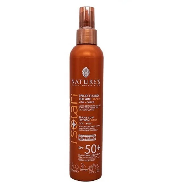I-Solari-Spray-fluido-solare-bambini-SPF50.jpg Natures Isolari Spray Fluide Solaire Baby Spf50+ 200ml