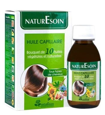 NaturEsoin Huile Capillaire 10 Bain d’Huiles Végétales