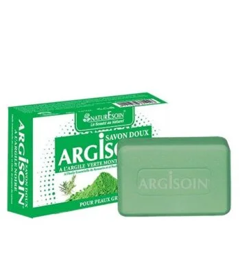 NaturEsoin Argisoin Savon à l’Argile Verte- 125 G