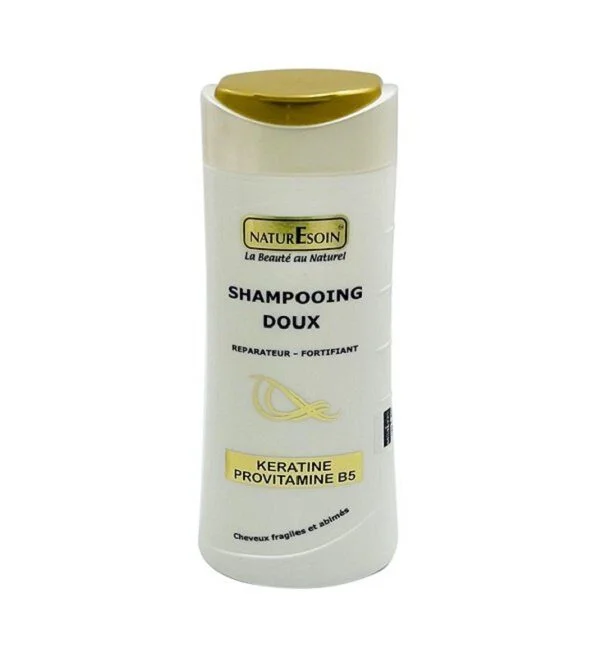 NATURE SOIN Shampooing Doux Réparateur-Fortifiant à La Kératine et à La Provitamine B5