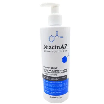 NiacinAZ Niacitop Baume Hydratant Apaisant Peaux Seche 400ml