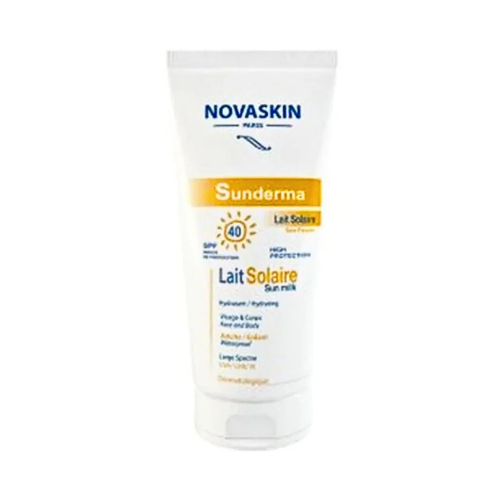 Novaskin-Sunderma-Lait-solaire-spf40-150ml.jpg Novaskin Sunderma Lait Solaire Spf40 150ml