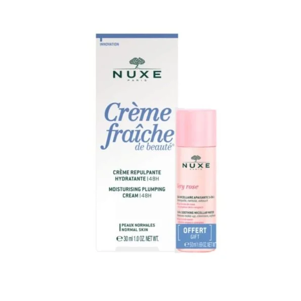 Nuxe Crème Fraiche Riche Peau Sèche 30ml+ Very Rose Eau Micellaire 50ml pack