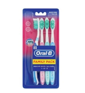 Oral-B Bad Delicate White family Medium pack