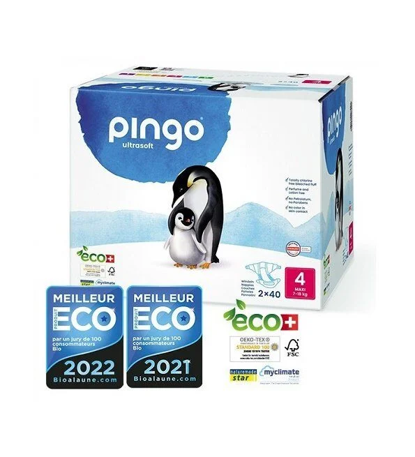 pingo-couches-ecologiques-jetables-maxi-jumbo-taille-4-7-18kg-2x40-couches.jpg Pingo Couches Maxi Taille 4 7PINGO COUCHES ÉCOLOGIQUES JETABLES MAXI JUMBO TAILLE 4 (7-18KG) 2X40 COUCHES-18kg/2*40pcs