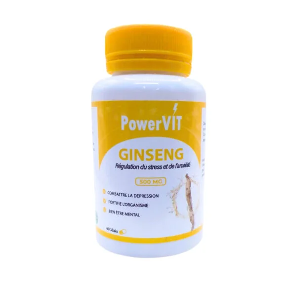 PowerVIT Ginseng 500mg 60 Gelules