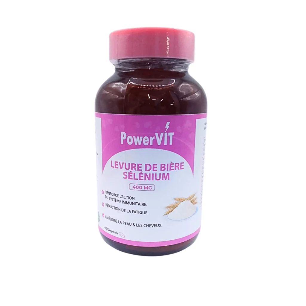 Powervit-Levure-de-Biere-Selenium-400mg-400gelules.jpg PowerVit Levure de Biere Selenium 400mg 400 Gelules