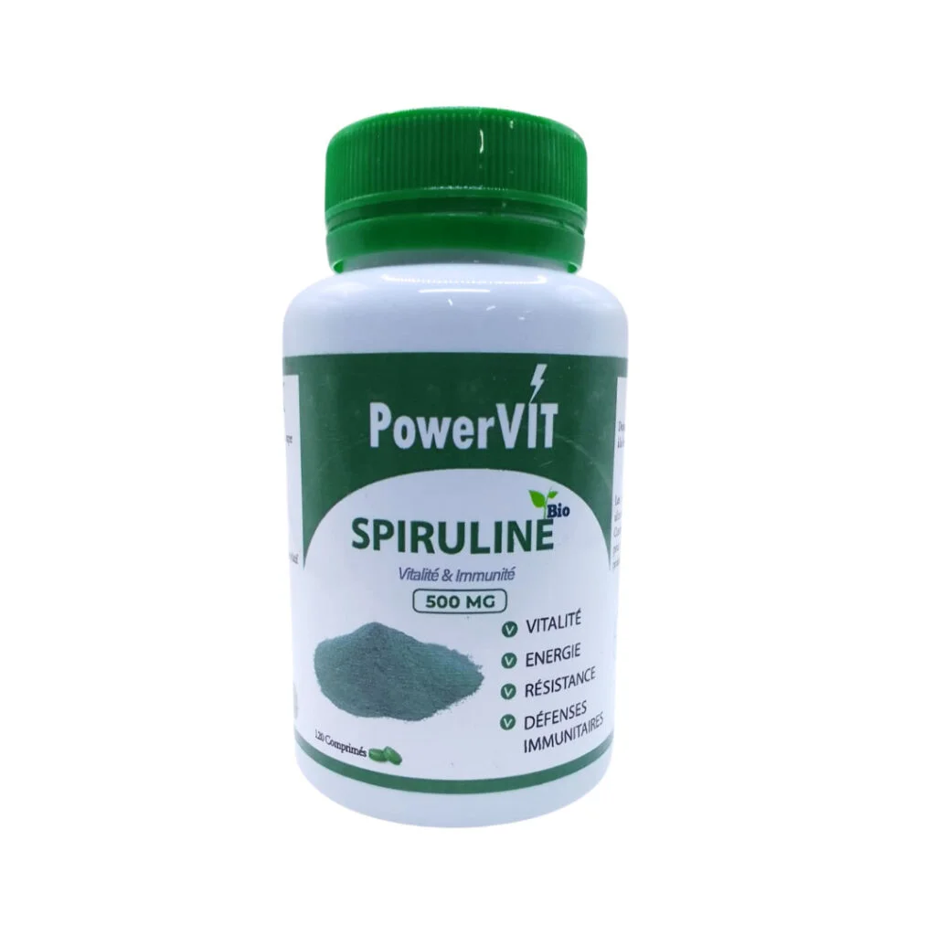 Powervit-Spiruline-500mg-120comprimes.jpg PowerVIT Spiruline 500mg 120 Comprimes