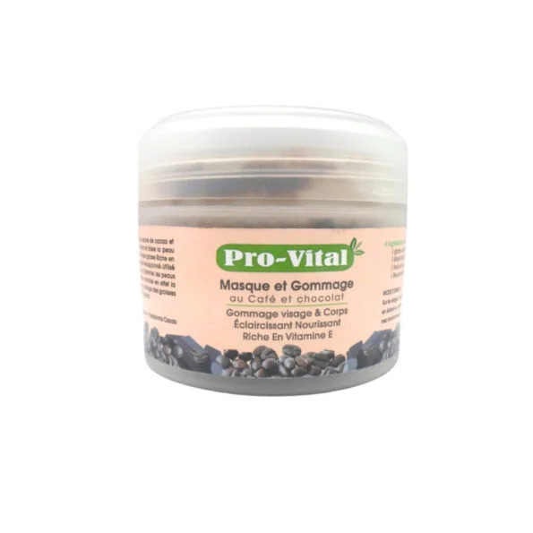 Pro Vital Masque et Gommage au Café et chocolat 200gr