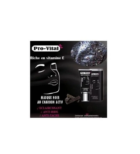 pro-vital-masque-noir-au-charbon-actif-1.jpg Pro Vital Masque au Charbon 100Ml