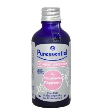 Puressentiel Duo-oils Grossesse & Vergetures Macadamia/Pâquerette Huiles Végétales Bio 50 ml
