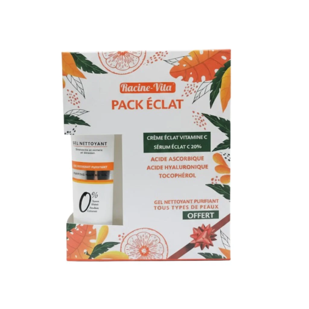 Racine-Vita-Pack-Eclat-Serum-Vit-CCreme-Eclat-vit-CGel-Netto.jpg Racine Vita Pack Eclat Serum Vitamine C+ Creme Eclat Vitamine C+ Gel Nettoyant