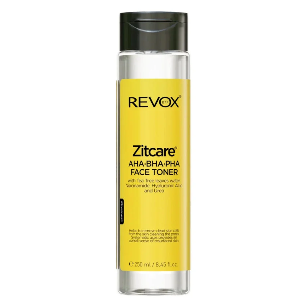 ZITCARE-AHA.BHA_.PHA_.-ACTIVE-FACE-TONER-250ml-1.jpg REVOX ZITCARE AHA.BHA.PHA. ACTIVE FACE TONER 250ml