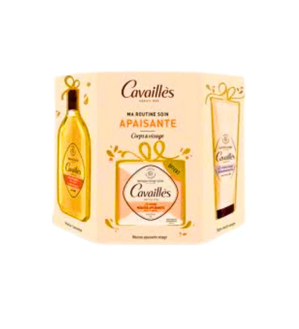 Roge Cavailles Coffret Apaisante  Creme Miraculeuse+Huile Douche Veloutante+Savon